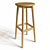 Sleek Modern Bar Stool 3D model small image 1