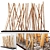 Natural Bamboo Decor with Pebble Accents 3D model small image 1