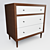 Modern Rustic Adelia 3-Drawer Chest 3D model small image 3