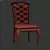 Elegant Routh Upholstered Dining Chair 3D model small image 3