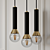 Minimalist Pendant Lighting: Via Pendant 3D model small image 1