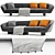 Segno Lounge Sofa: Sleek Design, Optimum Comfort 3D model small image 1