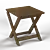 IKEA ÄPPLARÖ Outdoor Stool 3D model small image 2