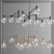 Elegant Flame Chandelier 3D model small image 1