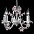 Rose Garden Carob Chandelier 3D model small image 1