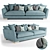 Elegant Ginevra Sofa: Luxurious Comfort 3D model small image 1