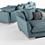 Elegant Ginevra Sofa: Luxurious Comfort 3D model small image 2