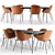 Elegant BoConcept Dining Set 3D model small image 1