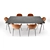 Elegant BoConcept Dining Set 3D model small image 2