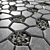 Poly Pebble Paving: Polygonal Stones with Textured Finish 3D model small image 3