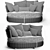 Fama MyApple: Stylish & Comfortable Sofa 3D model small image 3