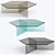 Sleek Glass Multi Side Table 3D model small image 2