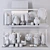 Decorative Shelf Set - HP Decor 3D model small image 5