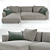 Luxurious Nevyll Sofa: Ditre Italia's Stunning 335x150 cm 3D model small image 2