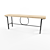 Oak Wood Console Table | H660 x W1750 x D400 MM 3D model small image 2