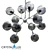 Industrial-Chic Medea SP12 Chrome Pendant 3D model small image 1