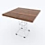 Versatile "CUBE-L" Dining Table 3D model small image 1