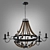 Elegant Marsiglia Hanging Chandelier - Illuminate Your Space 3D model small image 1