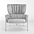 Elegant Caristo High Back Armchair 3D model small image 3