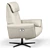 Modern Faenza Motion Lounge Chair (32"W) 3D model small image 4