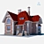 Modern Two-Story Cottage 3D model small image 1