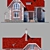 Modern Two-Story Cottage 3D model small image 6