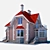 Modern Two-Story Cottage 3D model small image 9