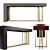 Elegant Meridiani Quincy Console 3D model small image 1