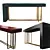 Elegant Meridiani Quincy Console 3D model small image 2