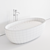 Sleek Bull Solid Surface Bathtub 3D model small image 5