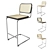 Knoll Cesca Stool Cane - Stylish and Versatile Seating 3D model small image 1