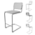 Knoll Cesca Stool Cane - Stylish and Versatile Seating 3D model small image 2