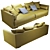 Modern Comfort: Vogue Leather Sofa 3D model small image 2