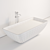 Luxury Quadra Freestanding Bathtub 3D model small image 5