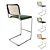 Knoll Cesca Stool: Modern Upholstered Cane Seating 3D model small image 2