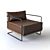 Industrial Leather Colin Chair 3D model small image 4