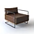 Industrial Leather Colin Chair 3D model small image 8