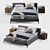 Modern Frigerio Taylor Bed Set 3D model small image 2