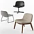 Calligaris College Lounge Chair 3D model small image 1