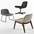 Calligaris College Lounge Chair 3D model small image 2