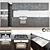 Modern Kitchen Set: Gas, Hood, Sink, Coffeemaker, Ovens 3D model small image 1