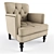 Elegant Aurelia Armchair: Embrace Comfort 3D model small image 1