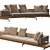 Contemporary Dock Sofa: Stylish and Versatile 3D model small image 3