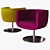 Modern Luxury Armchair: Tulip Sixty 3D model small image 2
