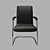 Italian Office Chair Odeon 3D model small image 3