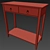 Elegant Jasmine Gray Console Table 3D model small image 3