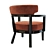 Elegant Zoe Armchair 3D model small image 4