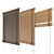 Natural Wood Blinds: 90cm & 180cm Width 3D model small image 1