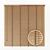 Natural Wood Blinds: 90cm & 180cm Width 3D model small image 2