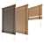 Natural Wood Blinds: 90cm & 180cm Width 3D model small image 3